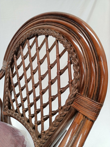 Обеденный комплект buk0003 CRU- Bukovyna (стол + 4 кресла) темно-коричневый