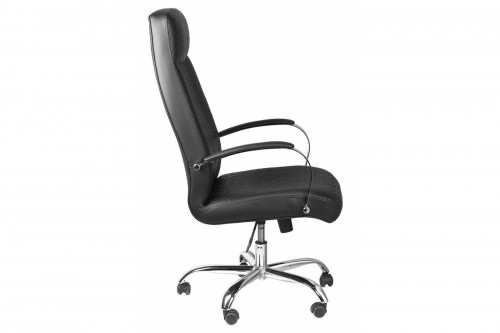 Кресло для руководителя BRS- Сhief Black Zigzag Chrome CF-01