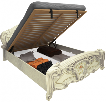 Кровать с подъемным механизмом MRK- Реджина Радика беж 160х200