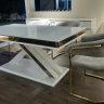 Стол Art-Deco EXI- MILANO WHITE + GOLD