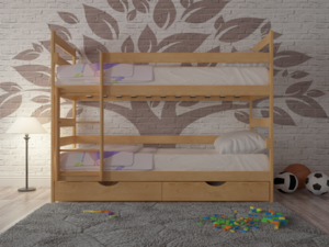 Кровать двухъярусная деревянная PKR- Ясная