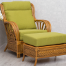 Комплект мебели с угловым диваном CRU- Аскания натуральный ротанг