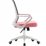 Кресло офисное INI-  DIXY черное/розовое/белый каркас