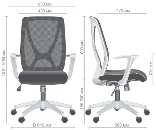 Кресло офисное AMF- Nickel White (сиденье Сидней-09/спинка Сетка SL-02 беж)