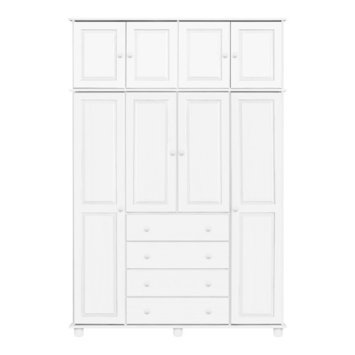 IDEA Шкаф 4-дверный 8852B белый лак