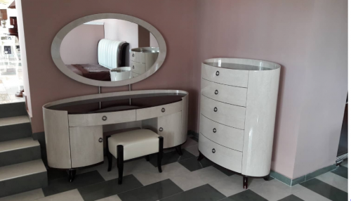 Туалетный столик без зеркала SMS- PALERMO орех/беж