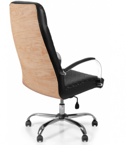 Кресло для руководителя BRS- Сhief Black Rhombus/Pine Chrome CF-09