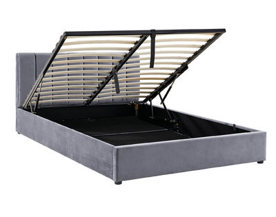 Кровать двуспальная SIGNAL Montreal VELVET 160х200 (серый, карри)