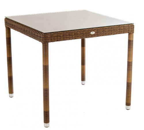 Комплект из техноротанга Alexander Rose TEA- SAN MARINO стол квадратный + 4 стула 