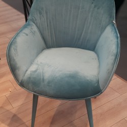 Кресло модерн NL- CARINTHIA (Каринтия) мокко, темно-бирюзовый