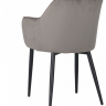 Кресло обеденное модерн MFF- Paula вельвет серый