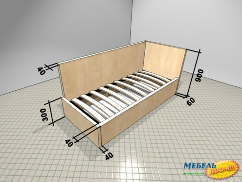 Кровать диван с подъемным механизмом Corners Тедди 80х190 см