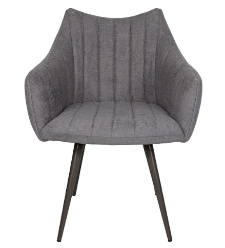 Кресло мягкое модерн NL-  BONN NEW (текстиль, темно-серый)