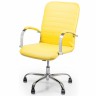 Кресло на роликах BRS- Vintage Yellow Chrome BVchr-06 