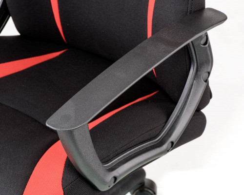 Кресло компьютерное TPRO-  Rosso черный+красный E4015