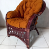 Комплект мебели из натурального ротанга CRU- Копакабана (Copacabana) коричневый (софа + 2 кресла + столик) d0014