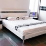 Кровать с плитой SMS- Ажур черный/белый 