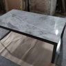 Стол журнальный квадратный модерн NL- BRIGHTON керамика светло-серый глянец