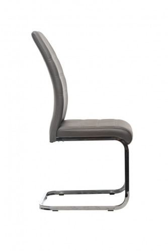 Обеденный стул из экокожи VTR- S-116 (серый)