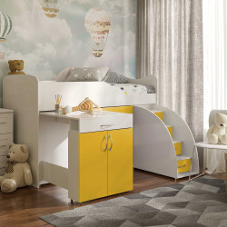 Кровать-комната + стол VRN- Bed Room 5 (желтый)