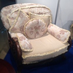 Кресло ONX- Frandiss R152 ткань 2-0080A  цвет дерева YQ11 орех