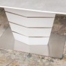 Стол обеденный модерн NL- BALTIMORE керамика серо/белый