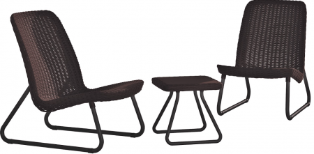 Комплект садовой мебели ECO- Keter Rio patio set (коричневый) имитация ротанга