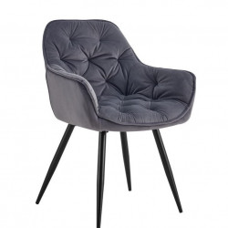 Кресло BIO- Парадиз (велюр серый) (Justin) 