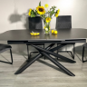Стол обеденный модерн super premium ceramic  Evro- Copenhagen Matt Ceramic Massa Grey T7091A