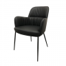 Кресло модерн CON- SHELDON черный, серый графит
