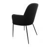 Кресло модерн CON- SHELDON черный, серый графит