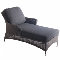 Шезлонг из техноротанга Alexander Rose TEA- MONTE CARLO RELAX LOUNGER WITH CUSHION