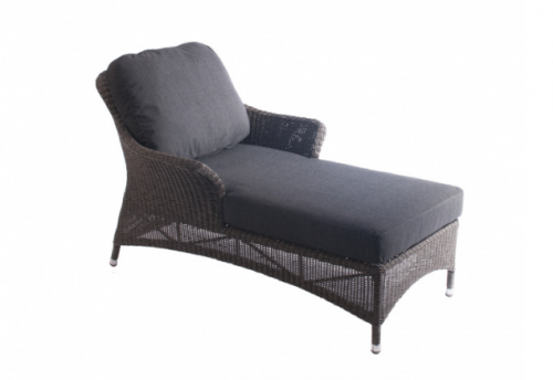 Шезлонг из техноротанга Alexander Rose TEA- MONTE CARLO RELAX LOUNGER WITH CUSHION