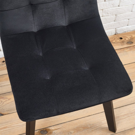 Комплект обеденный Ont- Леонардо 120 черный черный стол + 4 стула Дарио черные