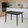 Комплект обеденный Ont- Леонардо 120 черный черный стол + 4 стула Дарио черные
