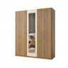 Шкаф на 3 двери с зеркалом Helvetia VERTINA 24DBNH19 (дикий дуб / дуб-песочно-бежевый)