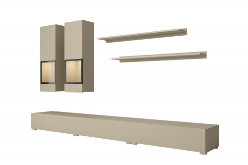 Стенка в гостиную Helvetia BAROS 2412BM10 (светло-бежевый)