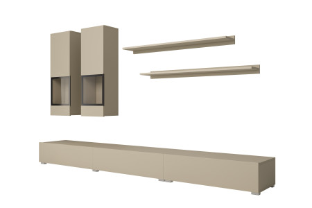 Стенка в гостиную Helvetia BAROS 2412BM10 (светло-бежевый)