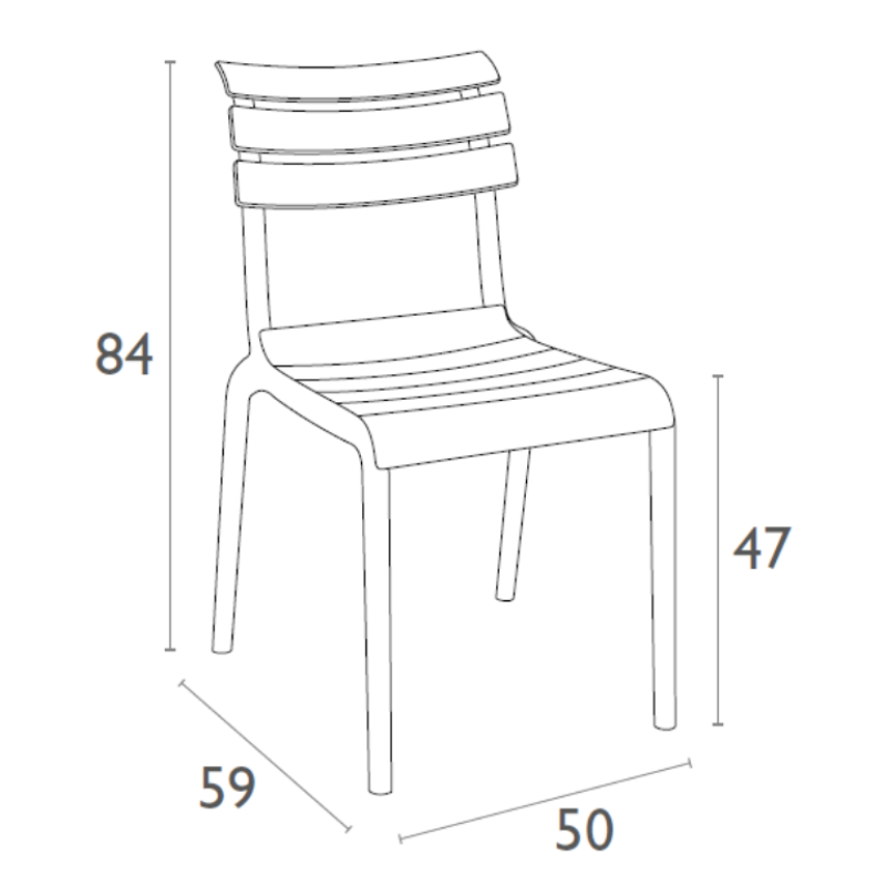 Стул уличный Siesta Helen (оливковый)