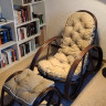 Комплект мебели из натурального ротанга CRU- Крузо (Cruzo) орех (кресло+пуф) kr0007