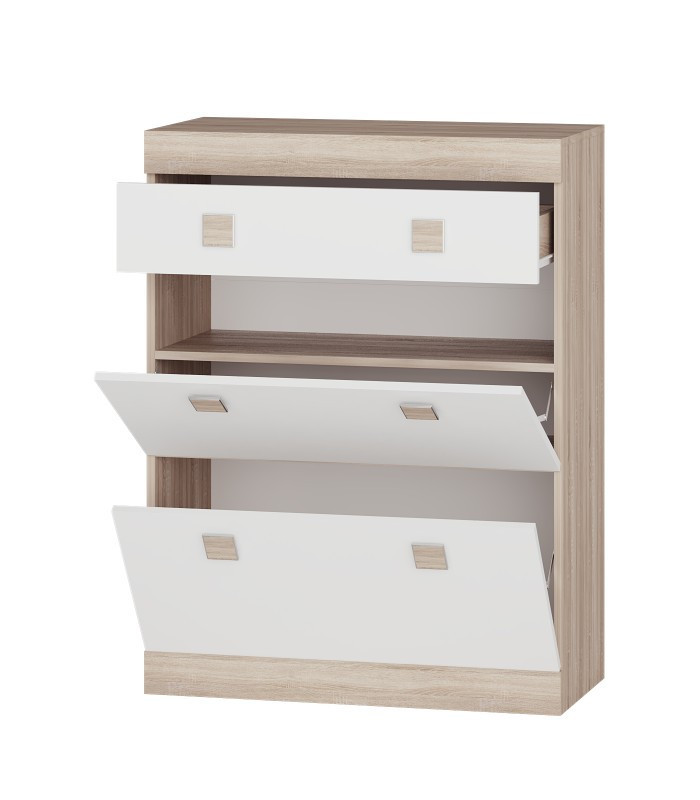 Прихожая(модульная) EVR- Соната-5 дуб Сонома + белый