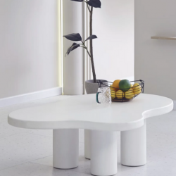 Стол кофейный CRV- Pedro, White top white base(белый)