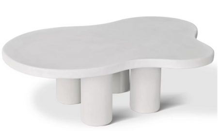 Стол кофейный CRV- Pedro, White top white base(белый)