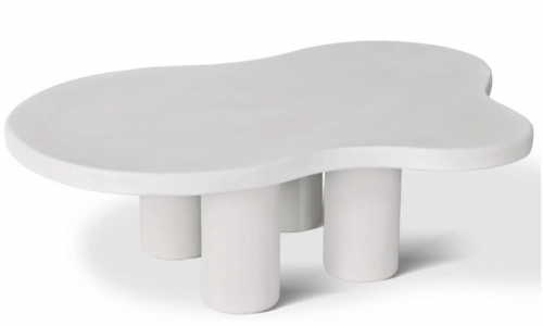 Стол кофейный CRV- Pedro, White top white base(белый)