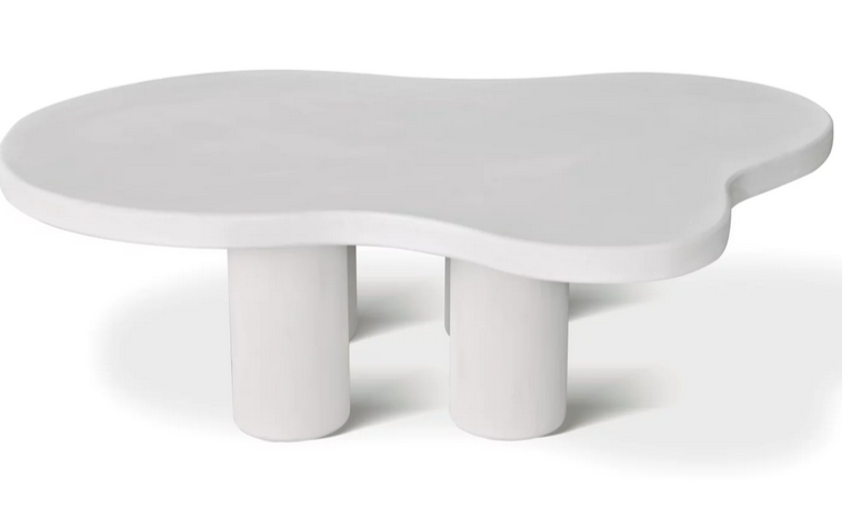 Стол кофейный CRV- Pedro, White top white base(белый)