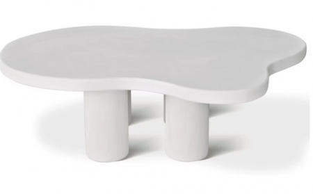 Стол кофейный CRV- Pedro, White top white base(белый)