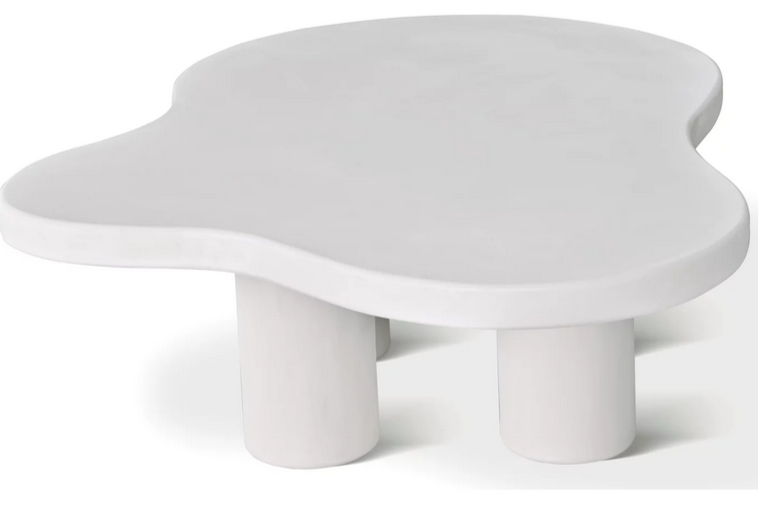 Стол кофейный CRV- Pedro, White top white base(белый)