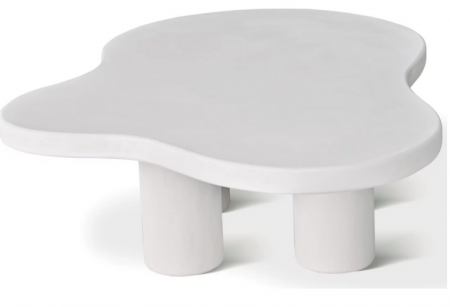 Стол кофейный CRV- Pedro, White top white base(белый)