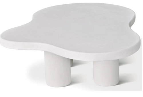 Стол кофейный CRV- Pedro, White top white base(белый)