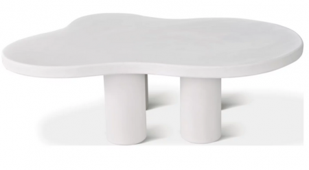 Стол кофейный CRV- Pedro, White top white base(белый)